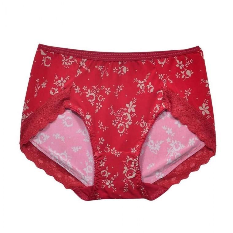 여성 플라워 맥시 삼각팬티 중년여성팬티 햄팬티 맥시면팬티