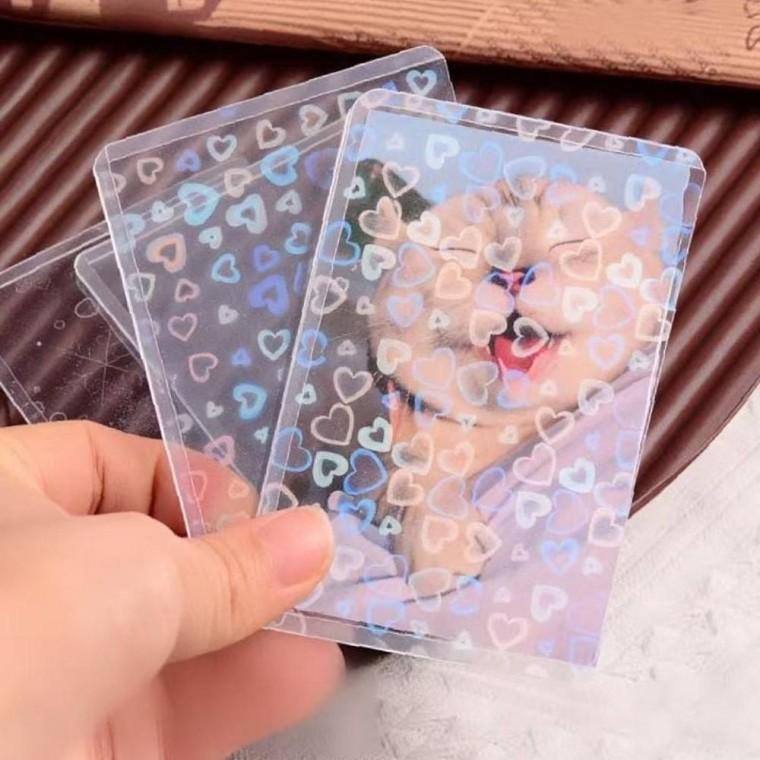 하트케이스 카드홀더 실용적인 포카 보호커버 10p 수납 보호 케이스