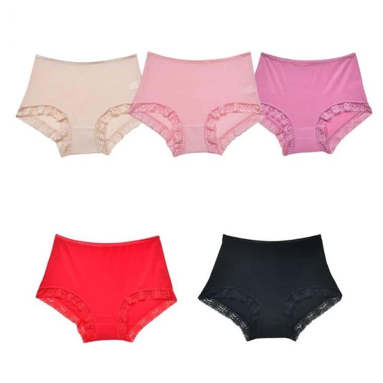 여성 인견 레이스 맥시팬티 중년속옷 중년팬티 여성삼각팬티