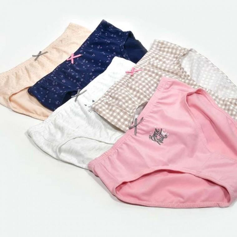 여성 미디삼각팬티 5매 미디팬티 임산부팬티 여자속옷