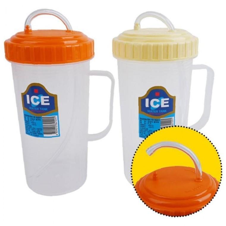 국산 유아 데일리 요양병원 간병 물통 손잡이 눈금 빨대컵 500ml (색상랜덤)