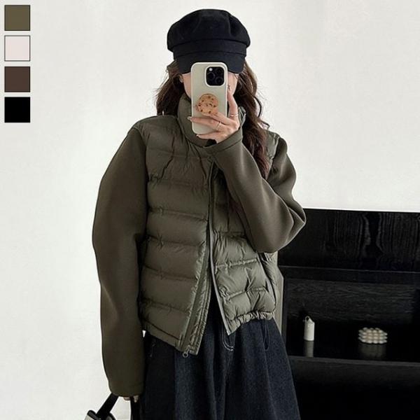 데일리 편안한 여성 패딩 집업 점퍼