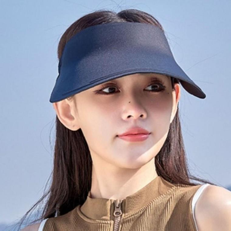 블랙 초경량 기본형 와이드 썬캡 햇빛 차단 골프 등산 모자