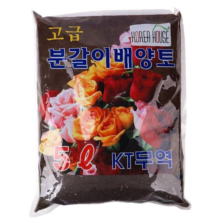 화분갈이 흙 튼튼한 분갈이흙 고급 분갈이 배양토 5L