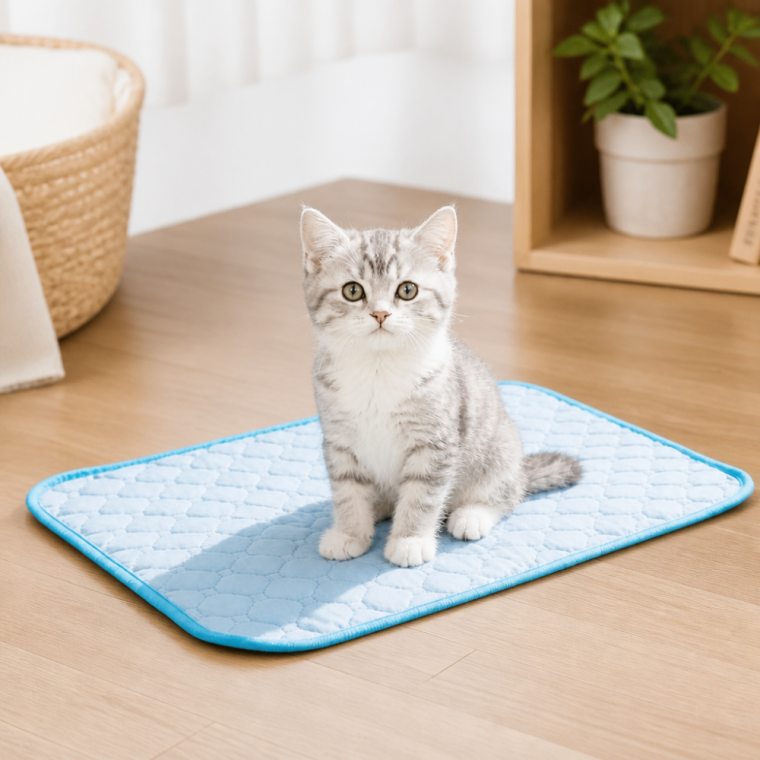 반려동물 쿨매트 고양이 강아지 방석 세탁가능 50x40cm 에어솜