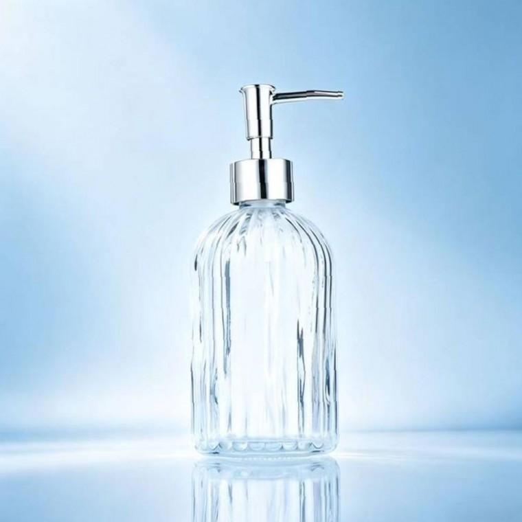 400ml 유리 포근한 공병 디스펜서 2개 주방 욕실 비누 핸드워시 세제통