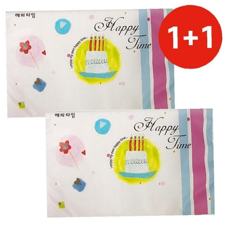 해피타임 1+1 정갈한 미용화장지 (40매입) 평판 여행용 휴대