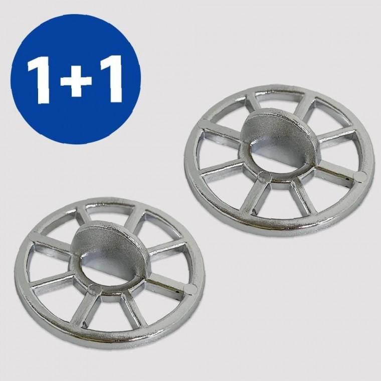 국내산 1+1 욕조망35mm 실용적인 (크롬) 배수구 머리카락 거름망