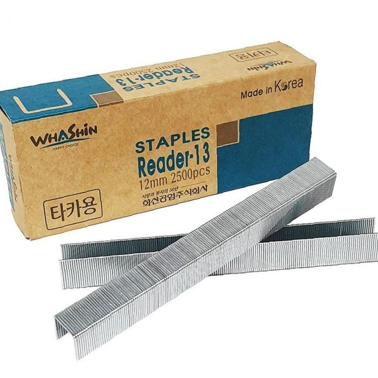화신 R-13 안정감있는 타카심 12mm(2500pcs) 건타카심 타카핀 ㄷ