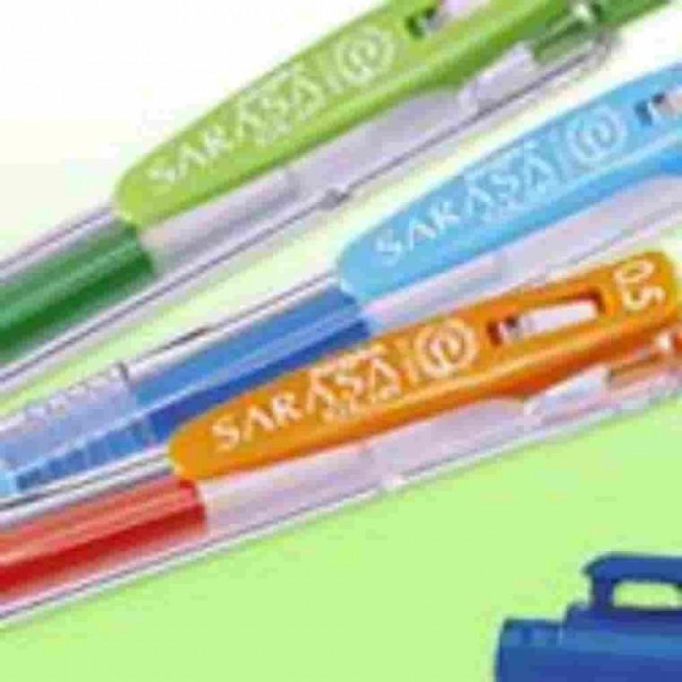 사라사펜 0.5mm 적 일본볼펜 노크식볼펜 다이어리펜 필기감좋은펜