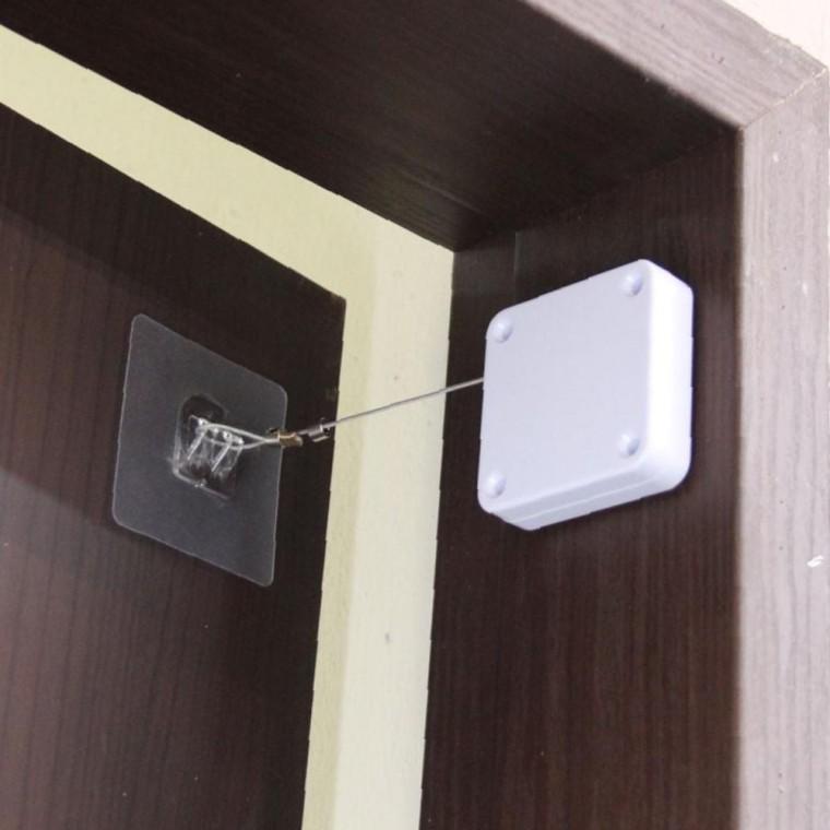 무타공 와이어 정갈한 도어클로져 화이트