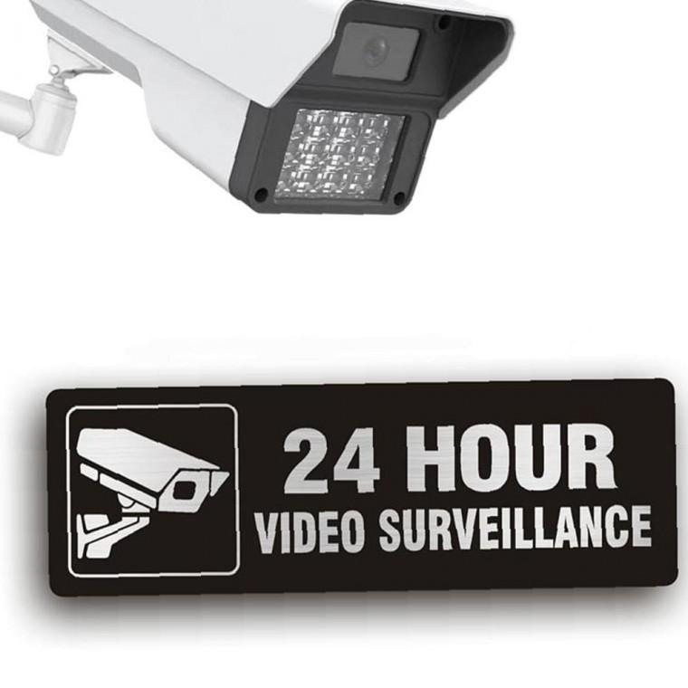 CCTV 24시간 녹화중 모던한 표지판 안내판 표찰 촬영 경고판