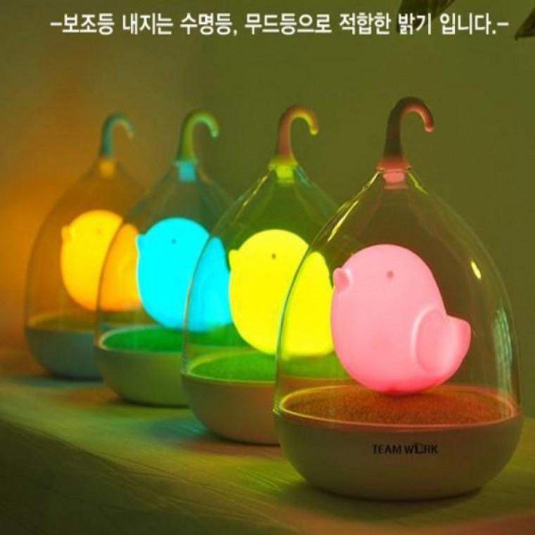 인테리어 노래방 새무드등 USB 무드등 조명 무대 아기새