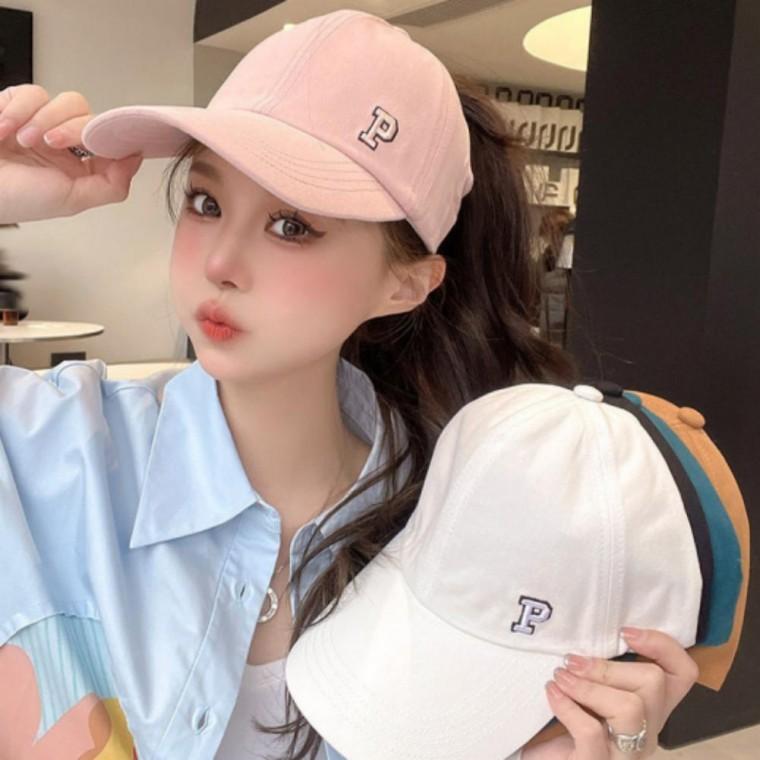 캐주얼 포니테일 야구 모자캡 볼 여자 여자볼캡