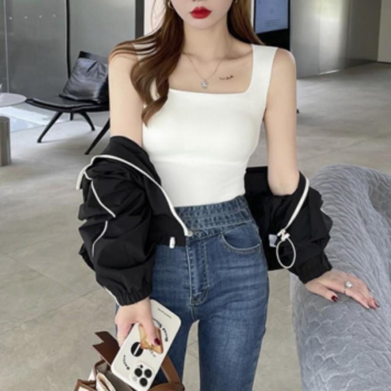 스퀘어 심리스 나시 나시탑 브라탑 나시티