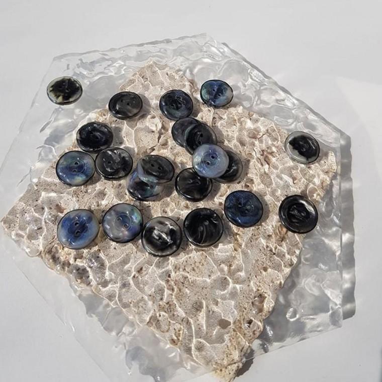 컬러 단추 안심 교체 세트 11.5mm 15mm 블라우스와 셔츠 수선용 부자재