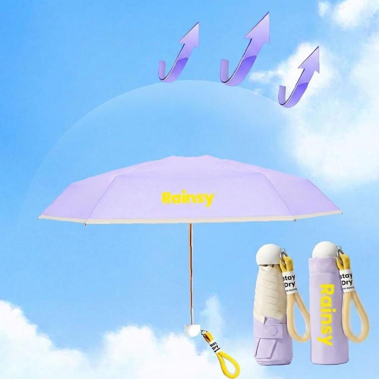 RAINSY 소프트 UV 차단 미니 우양산(라임)