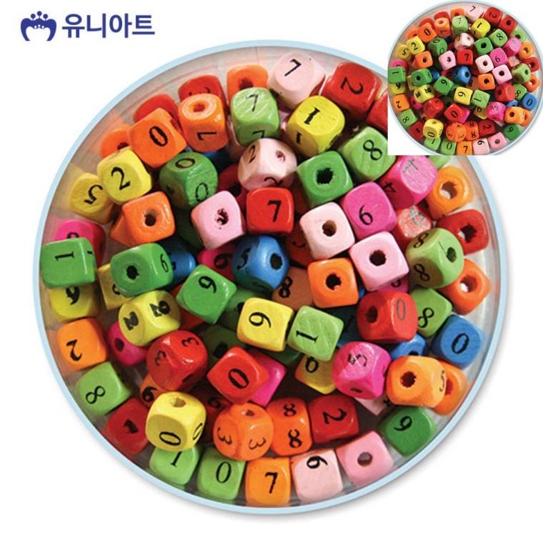 모양비즈 10번 나무비즈 숫자 유아만들기 아동미술만들기 공예재료