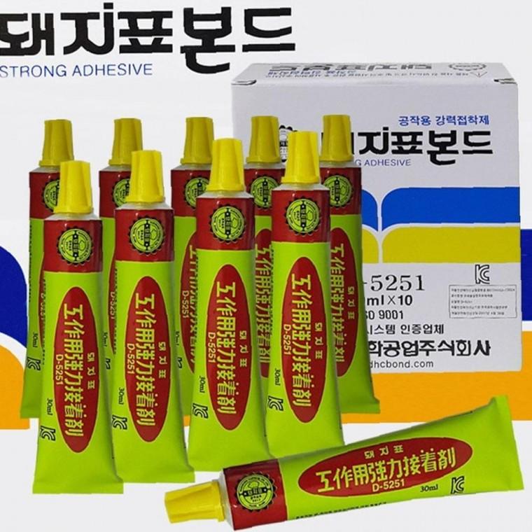 돼지표 베이직 공작용 강력본드 30ml접착제 10개팩접착제 순간접착제