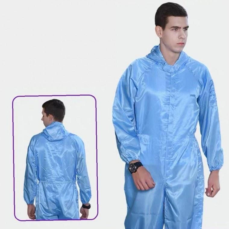 후드 활용 제전 방진복 투피스 무진복 안전 작업복