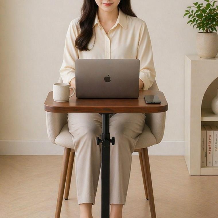 360도 보조테이블 클래식 회전 높이 각도 조절 거실 소파 침대 보조 소형