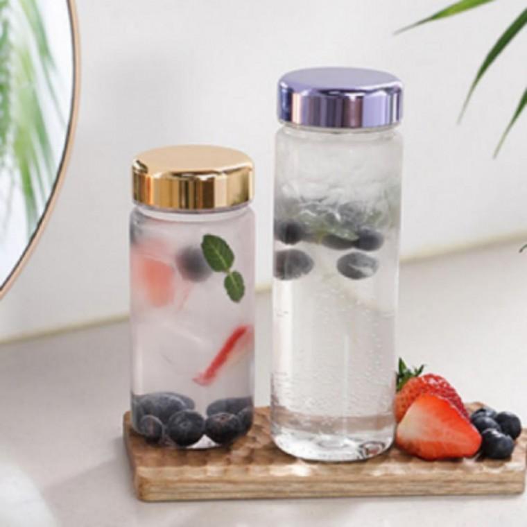 휴대용 여행용 클리어 물통 물병 헬스 보틀 350ml