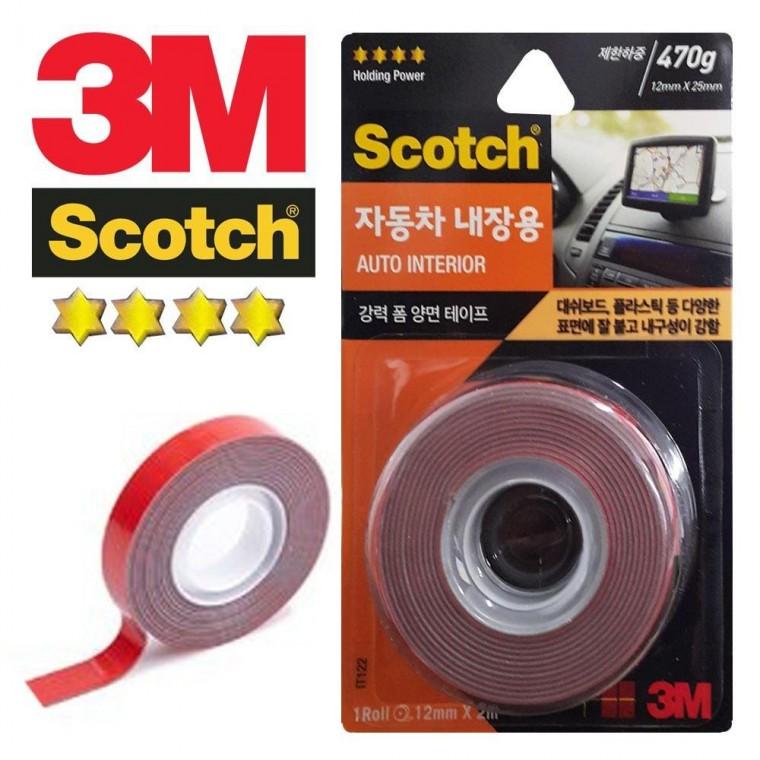 자동차 스카치 정돈 내장용 튼튼한 양면 테이프 12mm