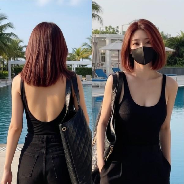 [기회공작소] 반전 백리스 등파인 나시 캡내장 나시 여름 민소매 브라탑