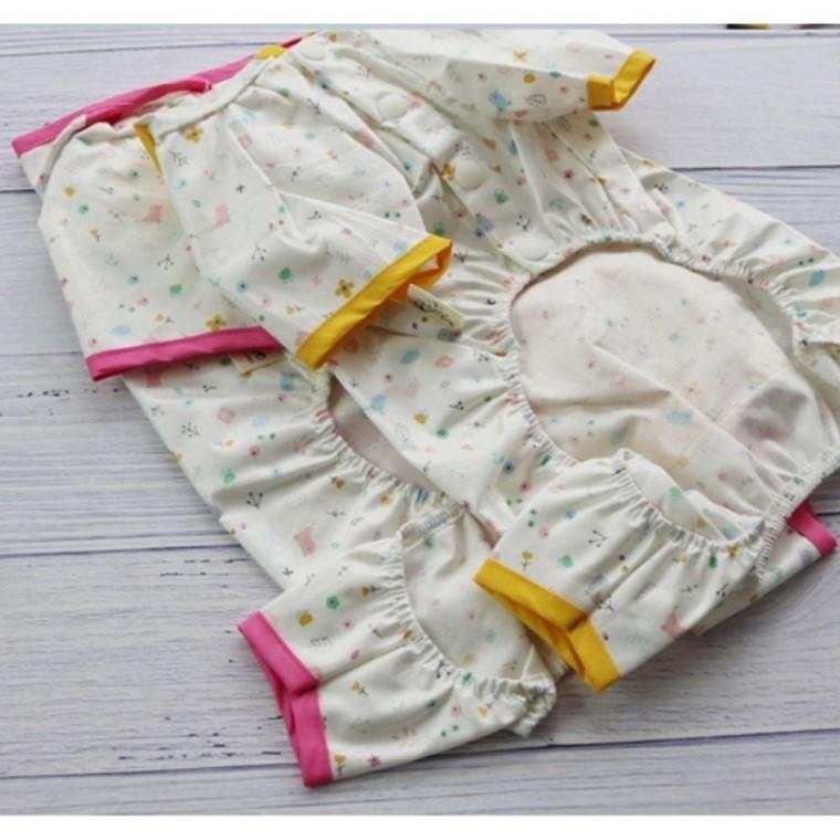 강아지 빅포켓 올인원 우비 핑크 2XL 1P 레인코트