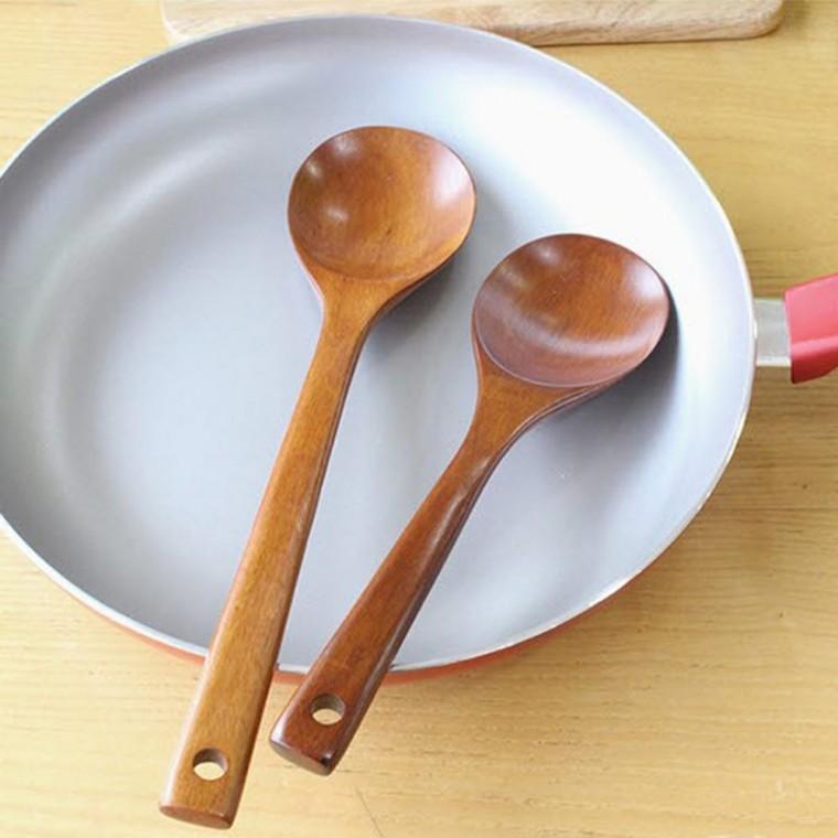옻칠 장미목 요리스푼 소 1P 주방 원목 볶음 주걱