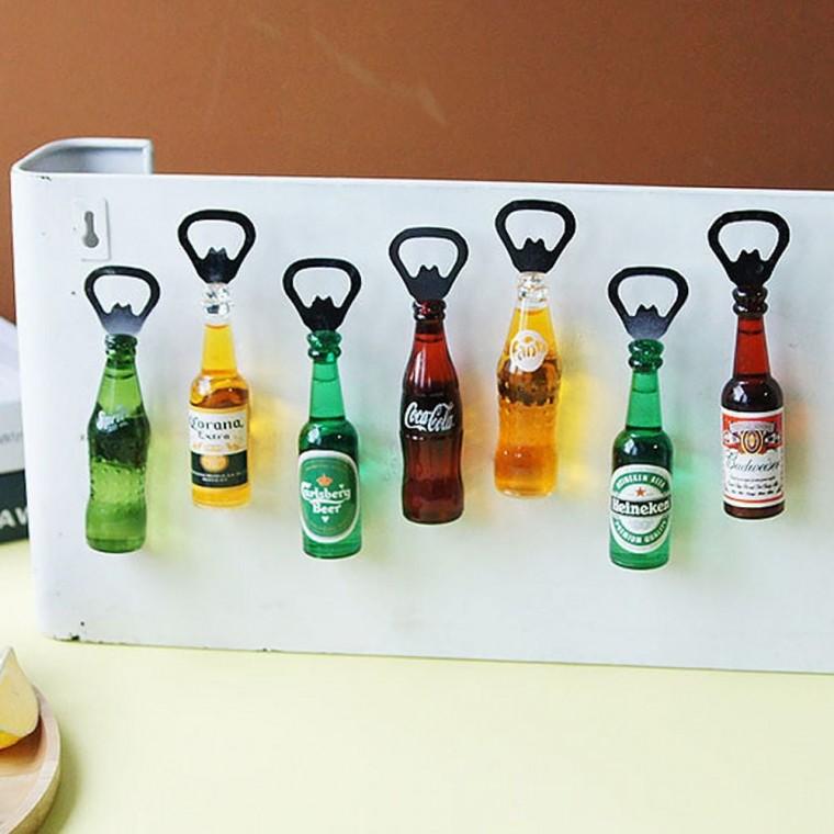 음료 맥주 미니어처 마그넷 오프너 1P 냉장고 병따개