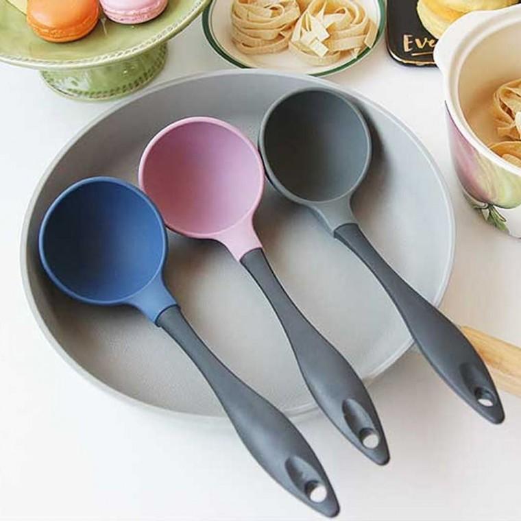국산 실리콘 국자 1P 요리 주방 수저 키친툴 조리도구