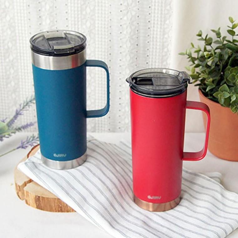 손잡이 텀블러 600ml 1P 보온 보냉 휴대용 물병 물통