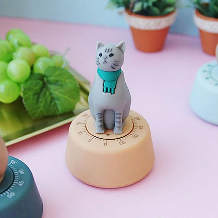 귀여운 고양이 쿠킹 타이머 1P 오븐 제빵용 알람 시계