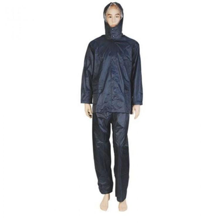 듀플렉스 신사용 우의 투피스 곤색 L XXXL 우비