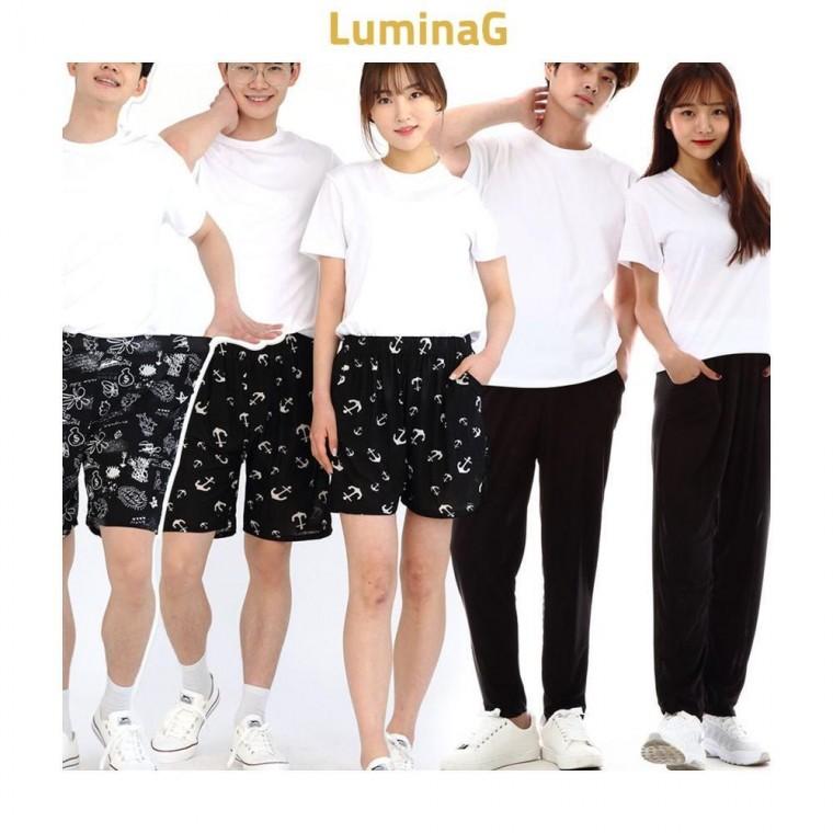 루미나D 여름 남성 여성 빅사이즈 쿨바지 쿨반 잠옷