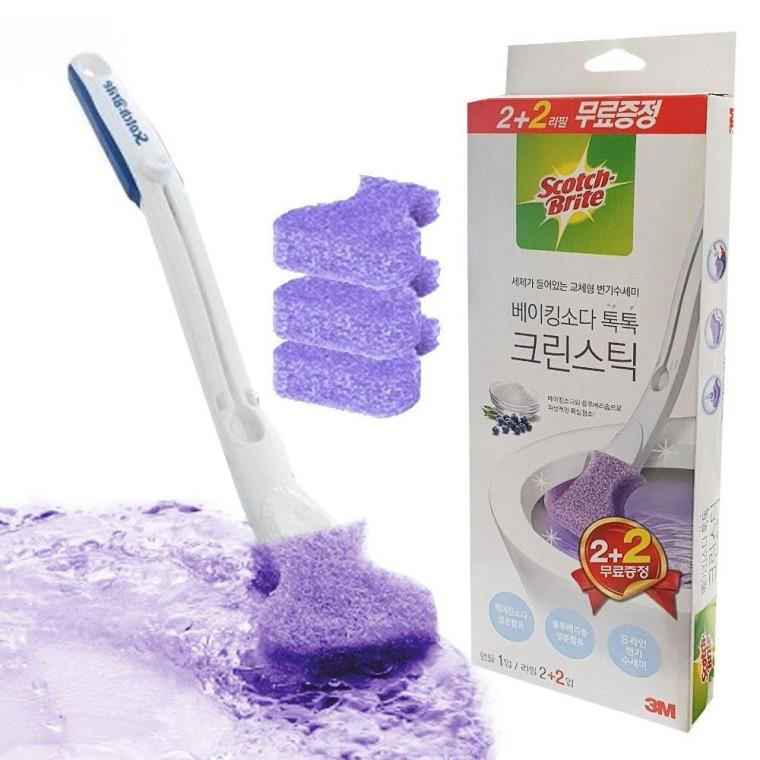 베이킹소다 스카치 청결 크린스틱 교체형 변기수세미