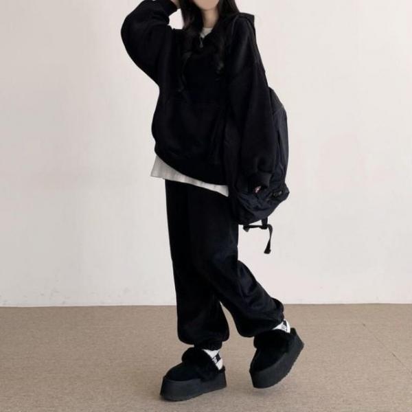 데일리코지 소프트 후드 조거 셋업 NY 00 여성의류 페미닌룩 캐주얼룩 데이트룩 데일리룩
