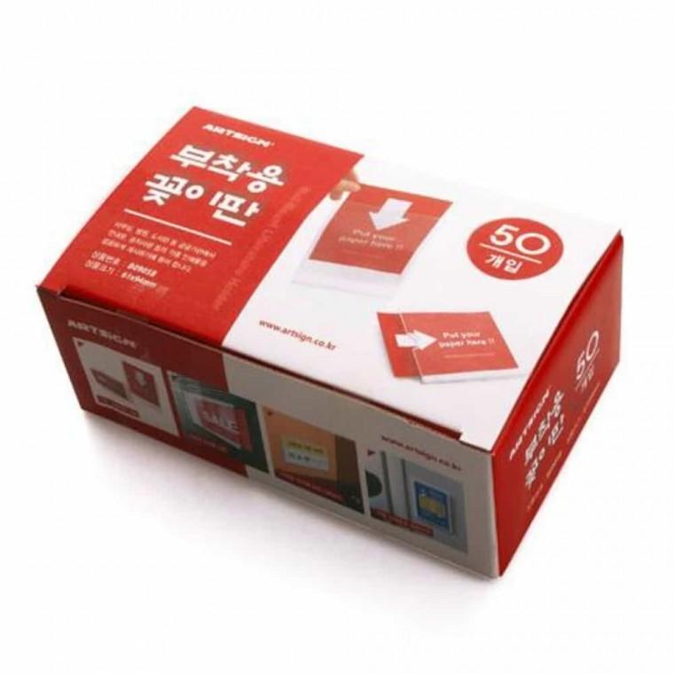 프레임게시판 명함용 50매 아크릴꽂이 이름꽂이 포켓형게시판