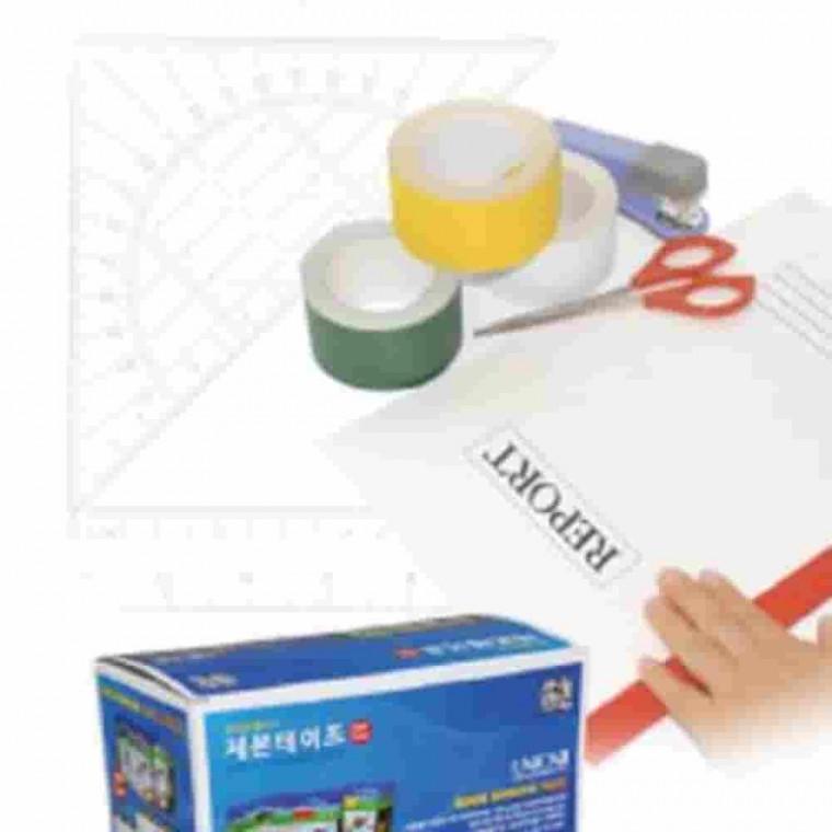 제본테이프 25mmx10m 흰색 넓은테이프 책등테이프 책보수테이프 셀프제본