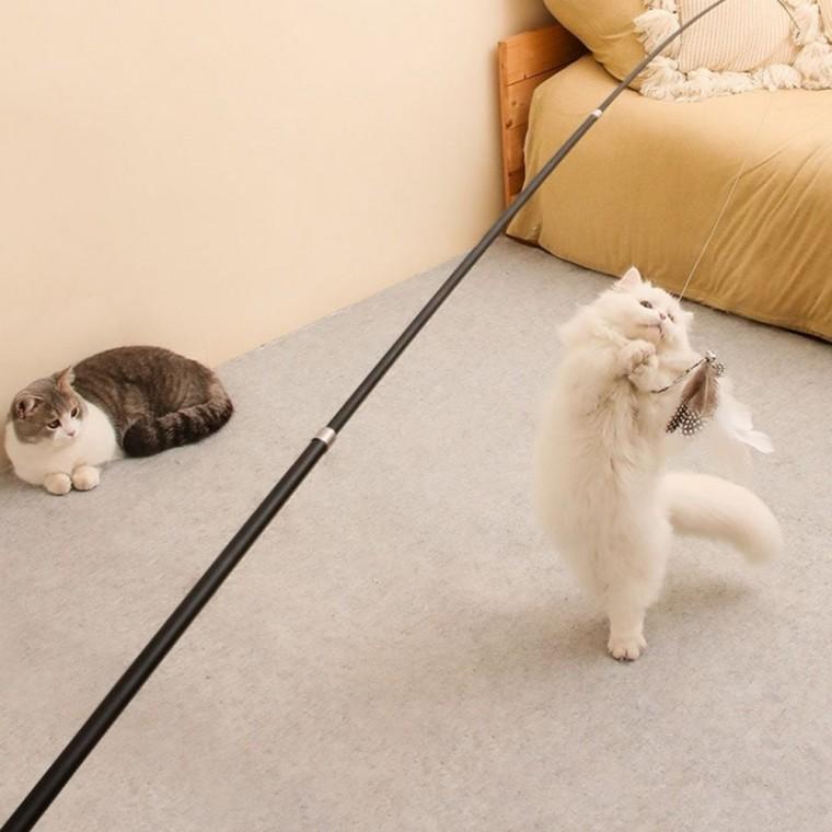 고양이 낚시대 4단 고양이운동장난감 고양이낚시장난감 고양이용품