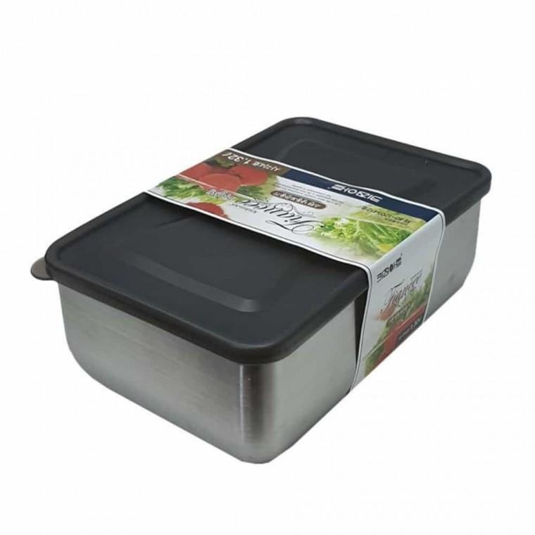 사각 스텐냉동용기 4호 1320ml 스테인리스용기 냉동실용기 스텐레스반찬통