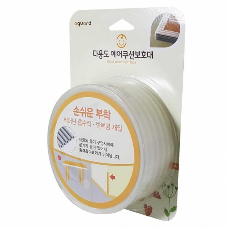 반투명 에어쿠션 보호대 1.5m 모서리가드 테이블모서리보호캡 서랍장모서리보호대