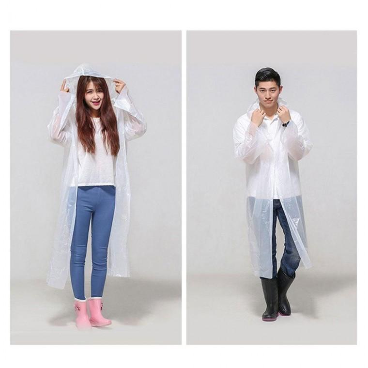 남녀 일회용 우비 10개 장마 야외 비상용 비옷 115cm