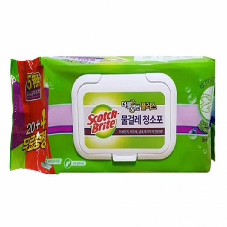 3M 물걸레 청소포 24매 주방청소포 물티슈청소포 일회용물걸레청소포