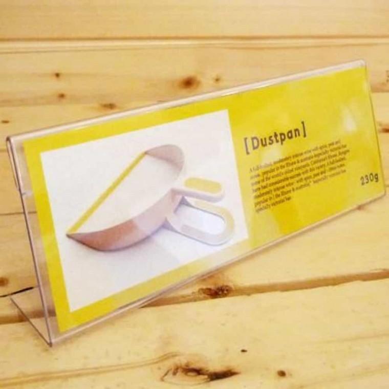 쇼케이스 3매 250x70mm POP스탠드 테이블메뉴판 사인스탠드