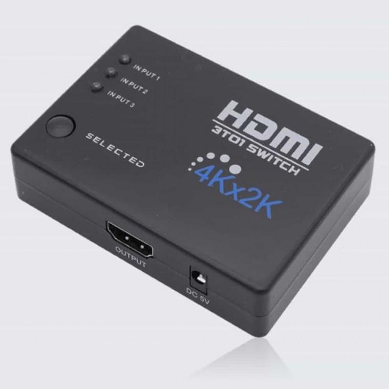 리모컨 HDMI 선택기 3대1 HDMI스위치 모니터전환기 영상선택기