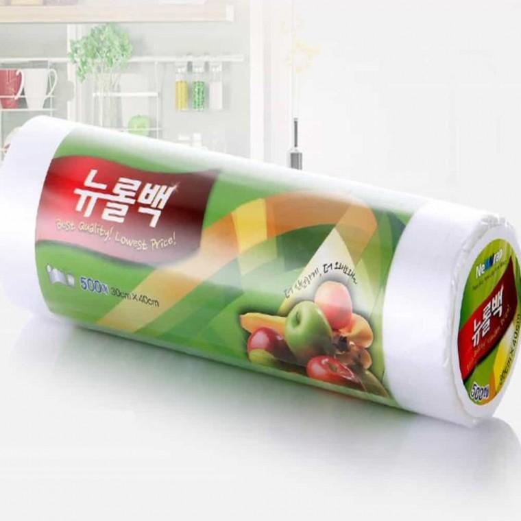 뉴롤백 500매 30x40cm 일회용봉투 야채보관봉투 튼튼한비닐봉투