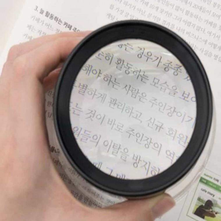 실린더 루페 5배율 75mm 신문돋보기 노안돋보기 관찰돋보기