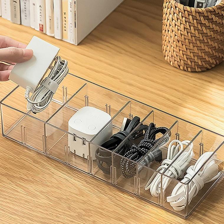 칸조절 충전기 USB 케이블정리함 소형
